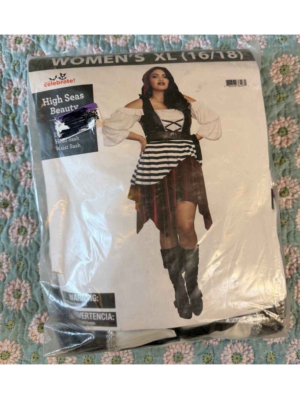 NEW Pirate Costume Women XL 16/18 Plus Size Celebrate High Seas Beauty Halloween